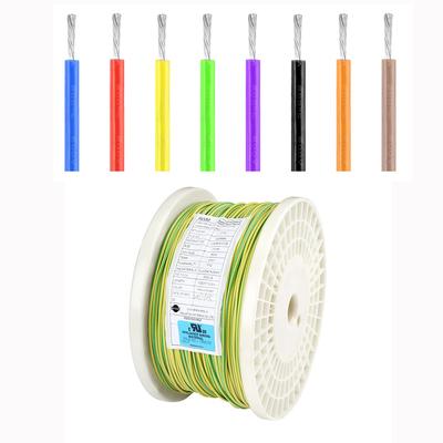 FT2 Customized Colors Silicone Rubber Wire UL4594 16 AWG 600V/200C For Robot Light
