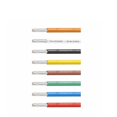 UL1180 PTFE Tel 200C Yüksek Sıcaklığa Dirençli 12-32 AWG