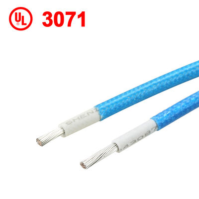 UL3071 600V Anma Gerilimi 200°C Yüksek Sıcaklığa Dayanıklı Esnek Silikon Yalıtımlı Fiberglas Örgülü Isıtıcı Eleman Teli
