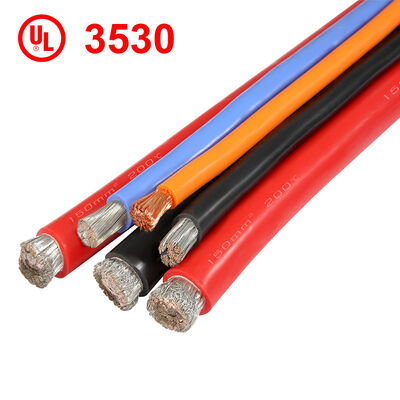 UL3530 Yüksek sıcaklıklı silikon yalıtılmış tel 200C uygulamaları için tencerelenmiş bakır iletkenli