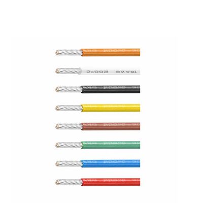 UL1180 PTFE Wire with 200°C High Temperature Resistance and 300V Rated Voltage for Home Appliances