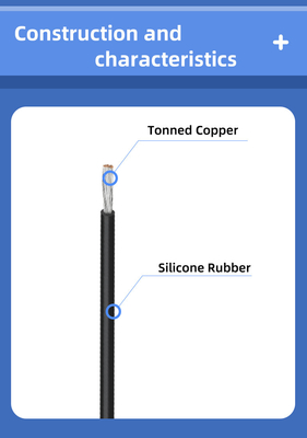 200C Industrial Power Silicone Rubber Insulated Wire Copper Core Conductor